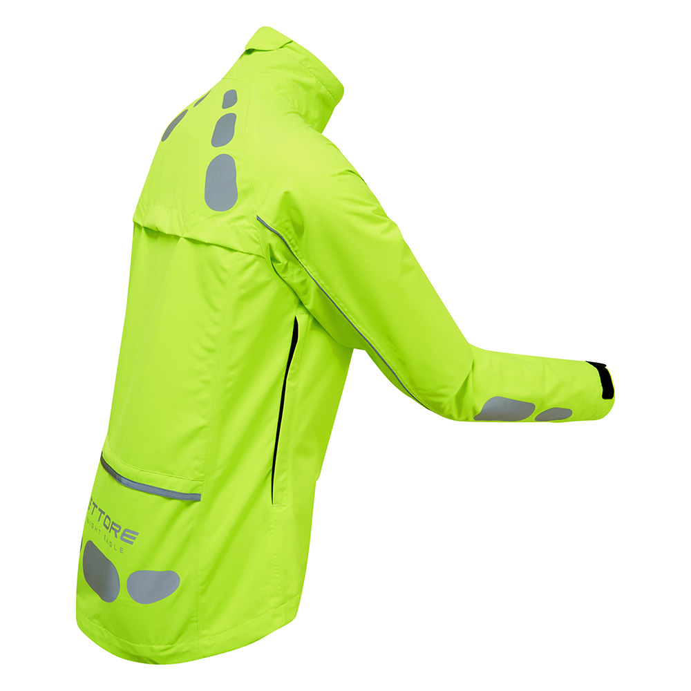 Ettore Ladies Cycling Jacket Waterproof Breathable High Vis Yellow