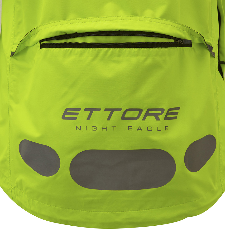Ettore Mens Cycling Jacket Waterproof Breathable High Vis Yellow
